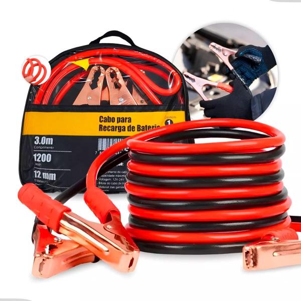 Cabo Auxiliar Para Caminhão 1200Amp Emergência - Guiro Imagem de Cabo Auxiliar Para Caminhão 1200Amp Emergência