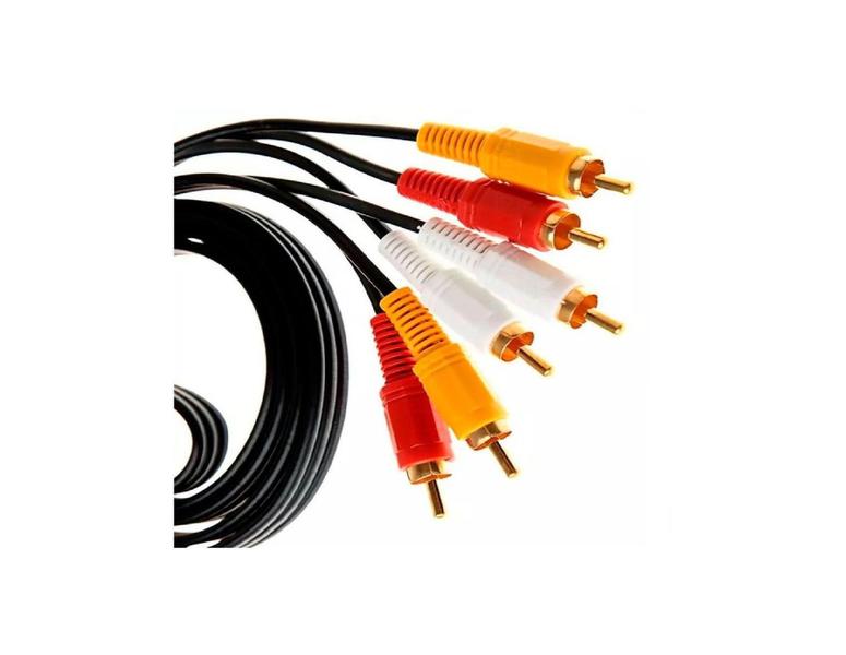 Imagem de Cabo AV 3 RCA M x 3 RCA M 3m CBXV3RCA30 Exbom