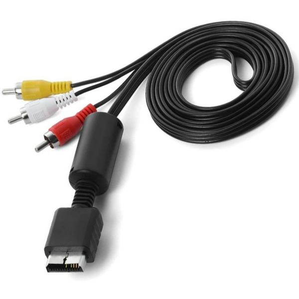 Cabo Av Audio E Video Rca PS1, Ps2 E Ps3 1.80 - Lenox Imagem de Cabo Av Audio E Video Rca PS1, Ps2 E Ps3 1.80