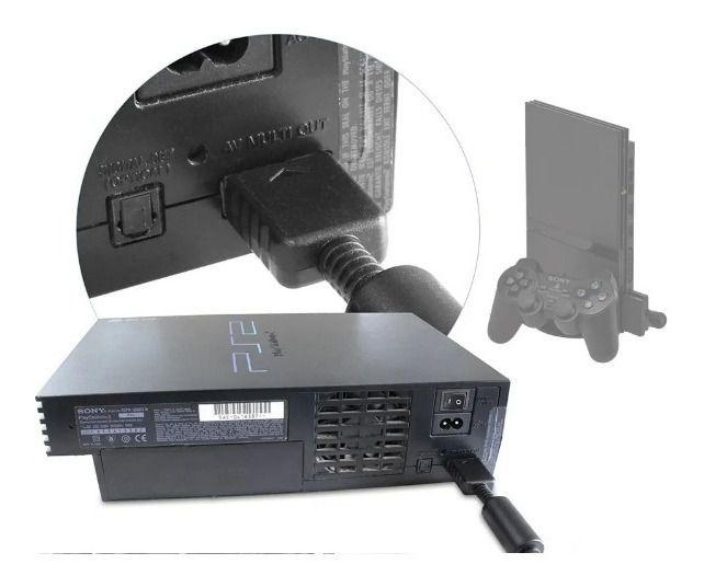 Imagem de Cabo Av Video Componente Para Ps2 Ps3