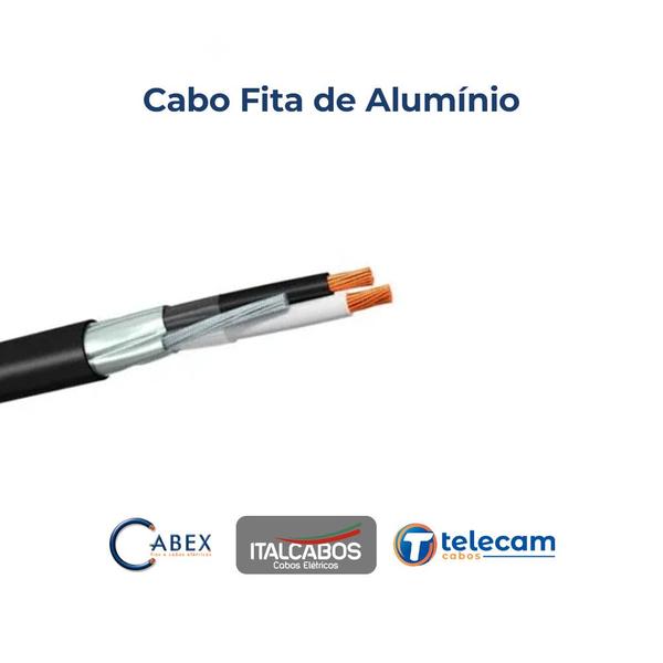 Cabo Blindado 3X0,75mm Fita De Alumínio 500V 70G Nbr 7289 Rolo 50 Metros - Multimarcas Imagem de Cabo Blindado 3X0,75mm Fita De Alumínio 500V 70G Nbr 7289 Rolo 50 Metros