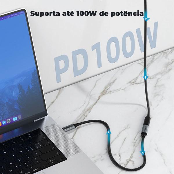 Imagem de Cabo CableTime Extensor Extensão USB C 3.1 4K 10Gbps 1m