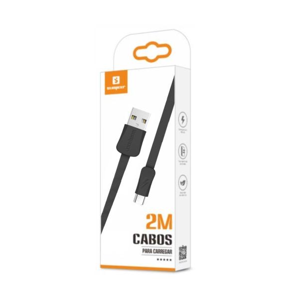 Imagem de Cabo Carregador 2 Metros Compatível com Samsung Galaxy M34 - Cabo USB C