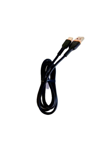 Imagem de Cabo carregador dados usb tipo c emborrachado 1m 2,4a shinka