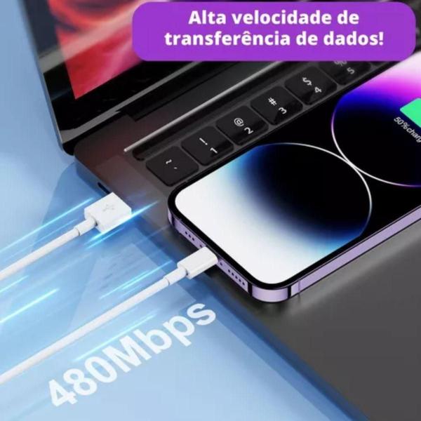 Imagem de Cabo Carregador E Dados Usb-A Turbo Ultra Rápido Portátil