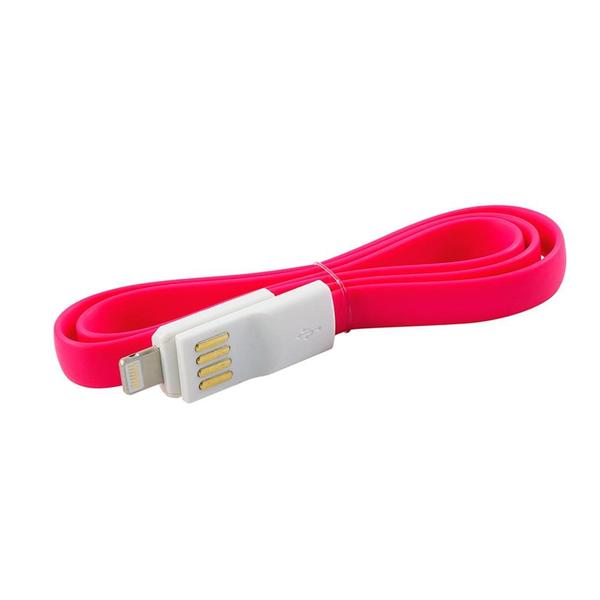 Imagem de Cabo carregador lightning iphone/ipad rosa 50 cm - oex - Newex