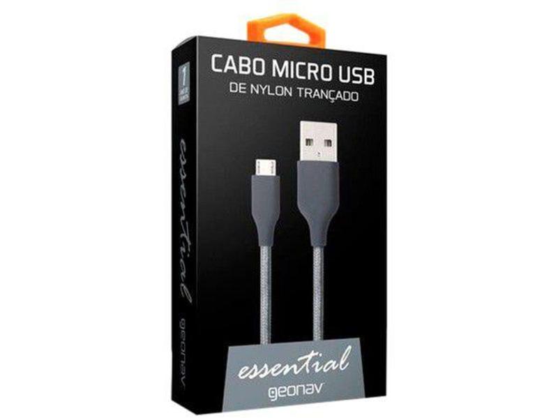 Imagem de Cabo Carregador Micro USB Geonav 1m - Essential Espacial