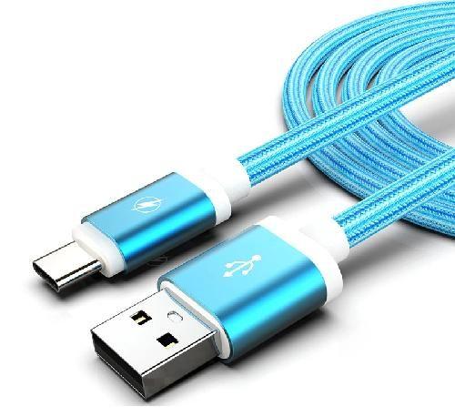 Imagem de Cabo Carregador nylon Usb Tipo c Turbo Reforçado