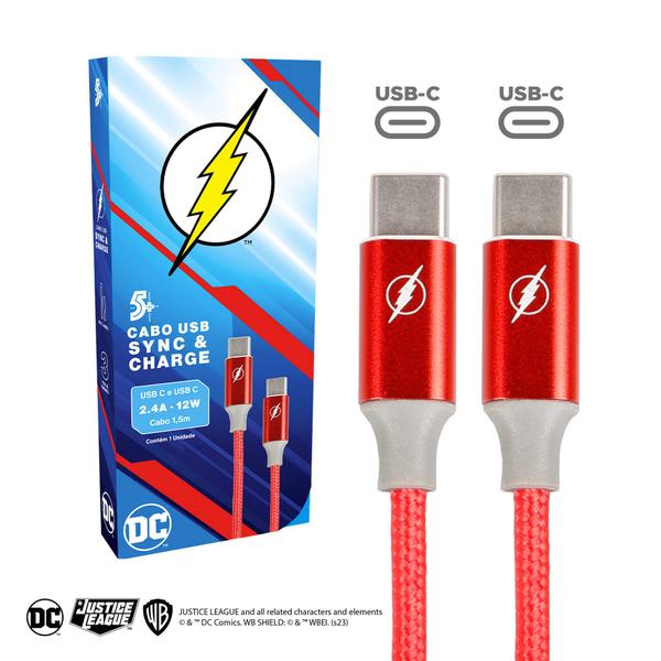 Imagem de Cabo Carregador Rápido Turbo Usb-C Tipo C The Flash Original