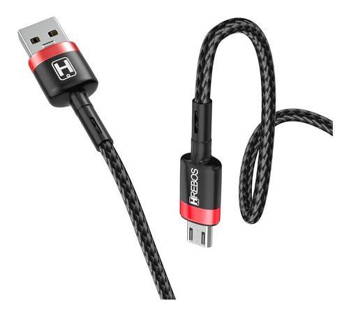 Imagem de Cabo Carregador Tecido Micro Usb V8 Reforçado Turbo Dados