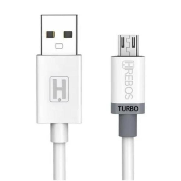 Imagem de Cabo Carregador Turbo Micro Usb Reforçado Transfere Dados