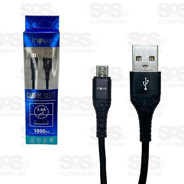 Imagem de Cabo Carregador Usb 3.4a Inova V8 Micro Usb Carregamento