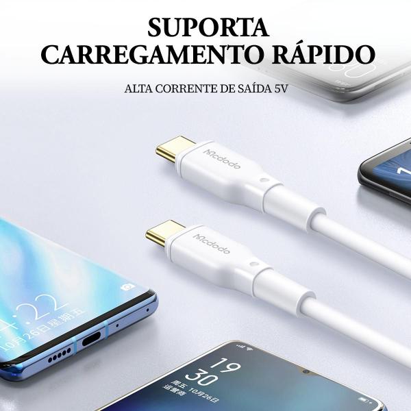 Imagem de Cabo Carregador Usb-c P/ Tipo C 1m PD 100w 5a Turbo Mcdodo