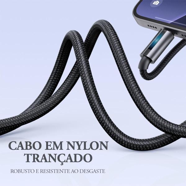 Imagem de Cabo Carregador USB para Lightning Com Led Turbo 3A 1m Mcdodo