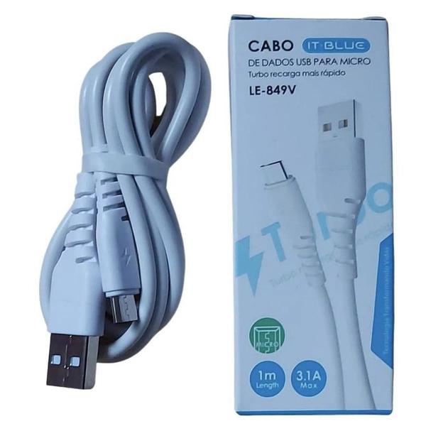 Imagem de Cabo Carregador V8 USB IT-BLUE LE-849V