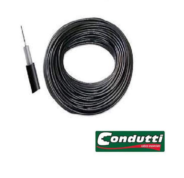 Cabo Cerca Eletrica Alta Tensao 4mm 100m Condutti Preto 597 Imagem de Cabo Cerca Eletrica Alta Tensao 4mm 100m Condutti Preto 597