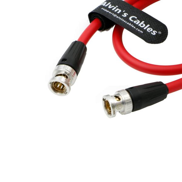 Imagem de Cabo coaxial Alvin's Cables 12G BNC macho para macho 50 cm VERMELHO