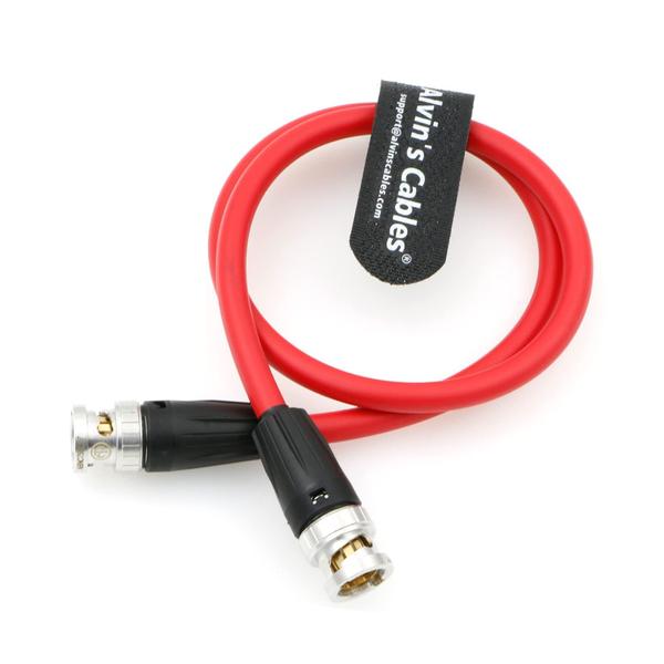 Imagem de Cabo coaxial Alvin's Cables 12G BNC macho para macho 50 cm VERMELHO