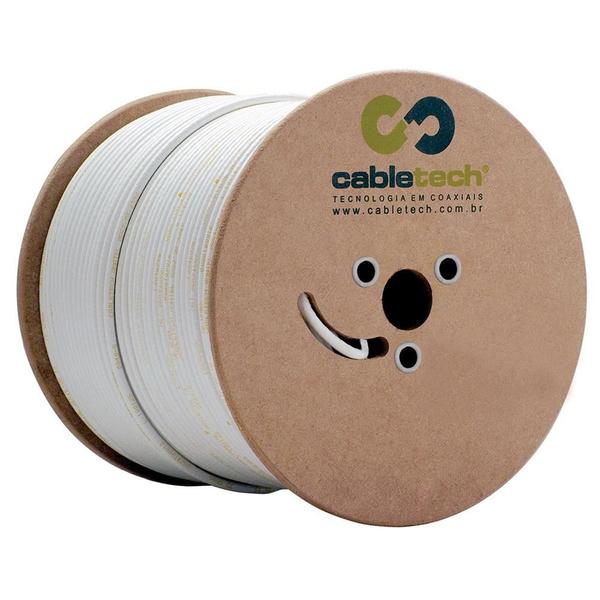 Imagem de Cabo Coaxial Cabletech Std/40 Branco - 305 Metros...