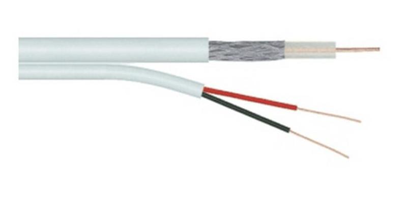 Imagem de Cabo Coaxial (Cftv) Branco 80% - Rf 4Mm 50 Metros