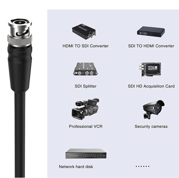 Imagem de Cabo Coaxial de Vídeo SDI/BNC x SDI/BNC 3G HD de 75 Ohm (20 Metros)