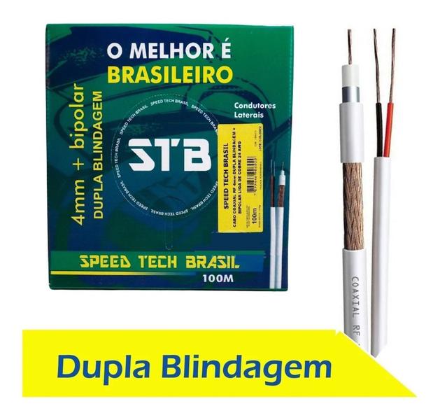 Imagem de Cabo Coaxial Dupla Blindagem 80% Speed Tech Caixa Com 100Mts 1587