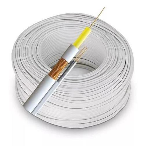 Imagem de Cabo Coaxial Flexível 100M Rf4Mm + Bipolar(2X26 Awg)