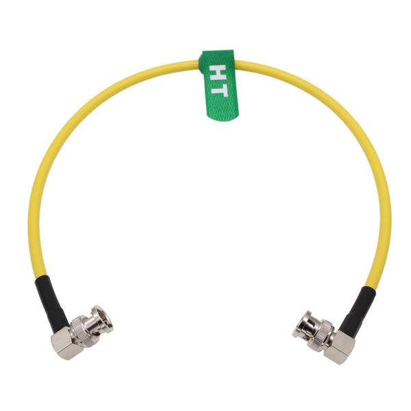 Imagem de Cabo coaxial HangTon 12G SDI 4K 60P BNC Video 30cm amarelo