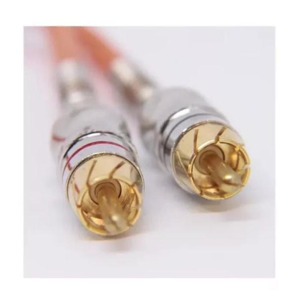 Imagem de Cabo Coaxial Rca Blindado Banhado A Ouro De 5m Kx3