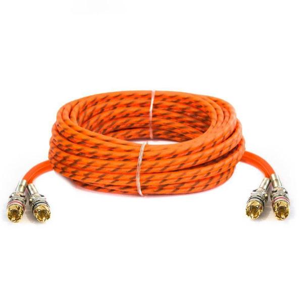 Imagem de Cabo Coaxial RCA KX3 Laranja 2M+2M 1 Metro Linha Profissional