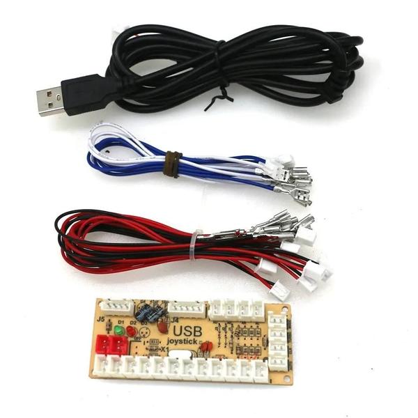 Imagem de Cabo Codificador De Placa Usb Para Pc Raspberry Pi Jogo De Arcade Sanwa Joystick Botão Controlador