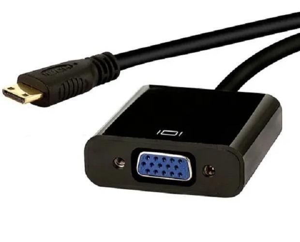 Imagem de Cabo Conversor Adaptador Mini Hdmi Para Vga