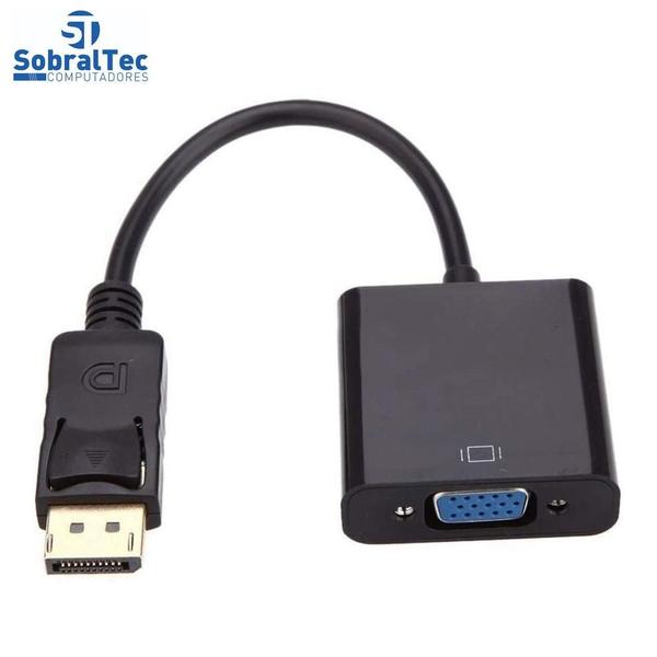 Imagem de Cabo Conversor Displayport Macho Para Vga Fêmea