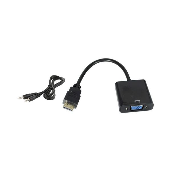 Imagem de Cabo Conversor Hdmi Macho X Vga Fêmea Com Áudio Cc-Hv100 Exbom