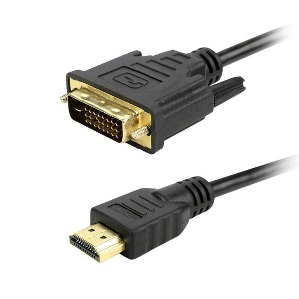 Imagem de Cabo Conversor HDMI para DVI - 1,8 metros - 24+1 Pinos (HDMI M X DVI M)