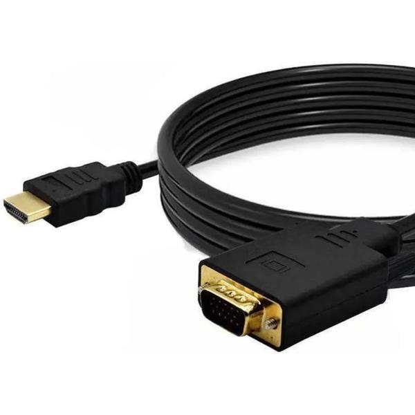 Imagem de Cabo conversor HDMI para VGA 1080p macho para VGA macho