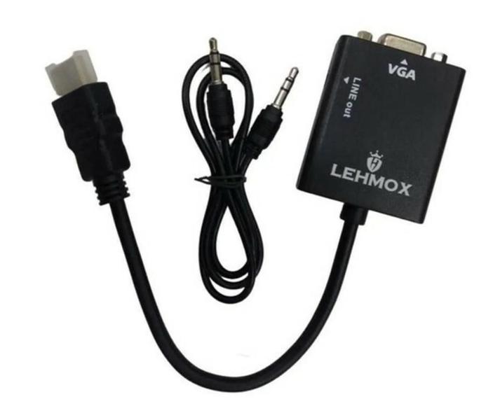 Imagem de Cabo Conversor HDMI para VGA Com Áudio Lehmox - LEY-01