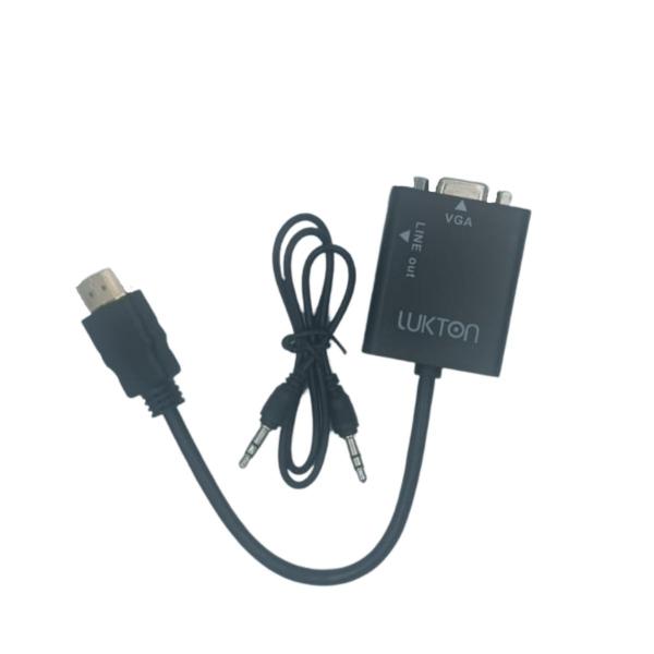 Imagem de Cabo Conversor Hdmi Para Vga + Saida De Audio