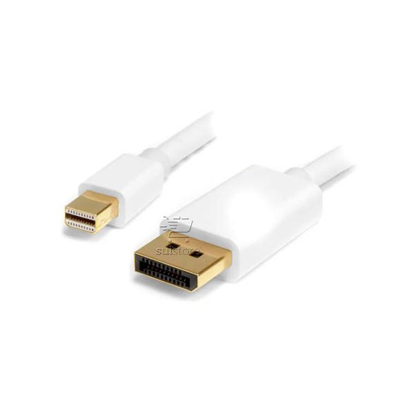 Imagem de Cabo Conversor Mini Displayport X Displayport 1,8 Metros Macho x Macho Branco F3 CB-MNDP