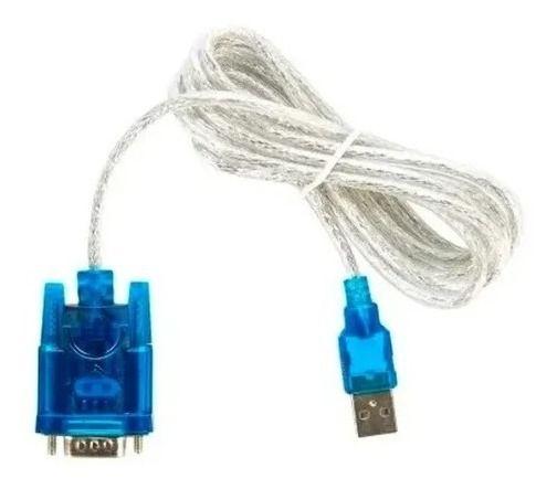 Imagem de Cabo Conversor Porta Serial Rs232 Usb Azul Vga Macho X Usb