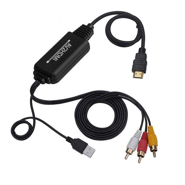 Imagem de Cabo conversor RCA para HDMI Anber-Tech 1080P PAL NTSC