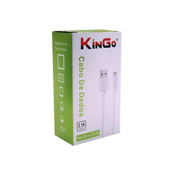 Imagem de Cabo Dados E Carga Kingo Micro Usb V8