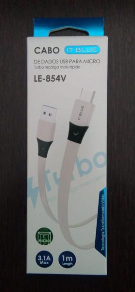 Imagem de Cabo dados Turbo reforçado USB para celular V8 Micro Usb 1M