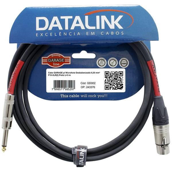 Imagem de Cabo Datalink GD002 Linha Garage Line P10 - XLR de 3m