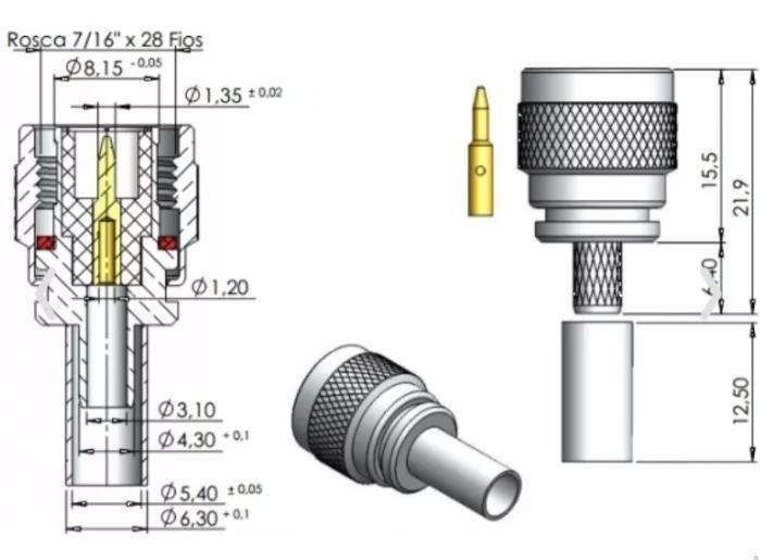 Imagem de Cabo De 10 Metros Para Antena De Celular Rg58 N/Tnc Cód A3