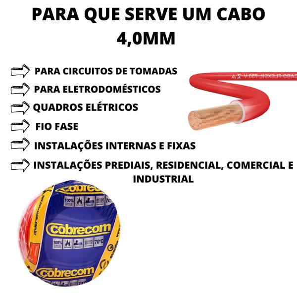 Imagem de Cabo De 4,0mm Com Ação Termoplástica Com 35 Metros Multiuso