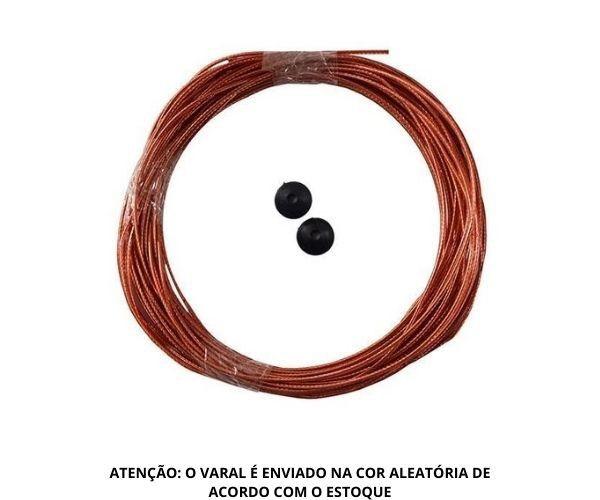 Imagem de Cabo De Aço Revestido Em Pvc Para Varal 2 Cordas De 15 Mts