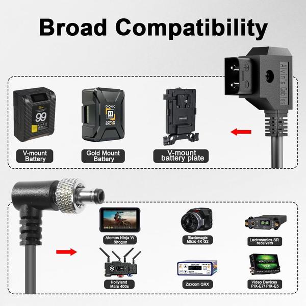 Imagem de Cabo de alimentação Alvin's Cables Atomos Monitor DC 5.5x2.1