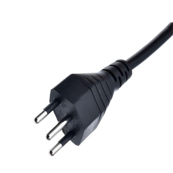 Cabo de Alimentação Tripolar para Fonte de PC e Monitor - Cabo de Energia EA Imagem de Cabo de Alimentação Tripolar para Fonte de PC e Monitor