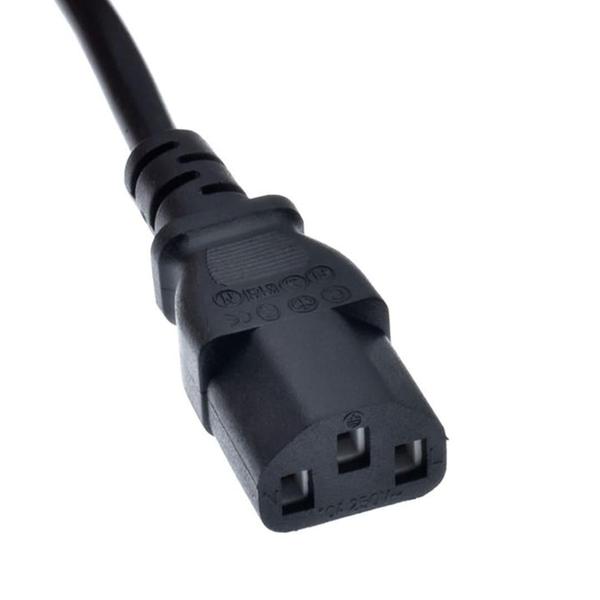 Cabo de Alimentação Tripolar para Fonte de PC e Monitor - Cabo de Energia EA Imagem de Cabo de Alimentação Tripolar para Fonte de PC e Monitor